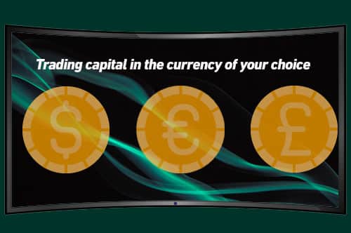 Get funded in Euro, Dollar or Pound.